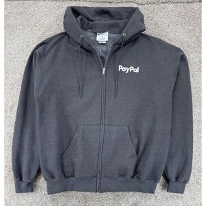 PayPal 2025 AI Summit Hoodie Men's Size XL Gray Champion Full Zip Fleece NWOT